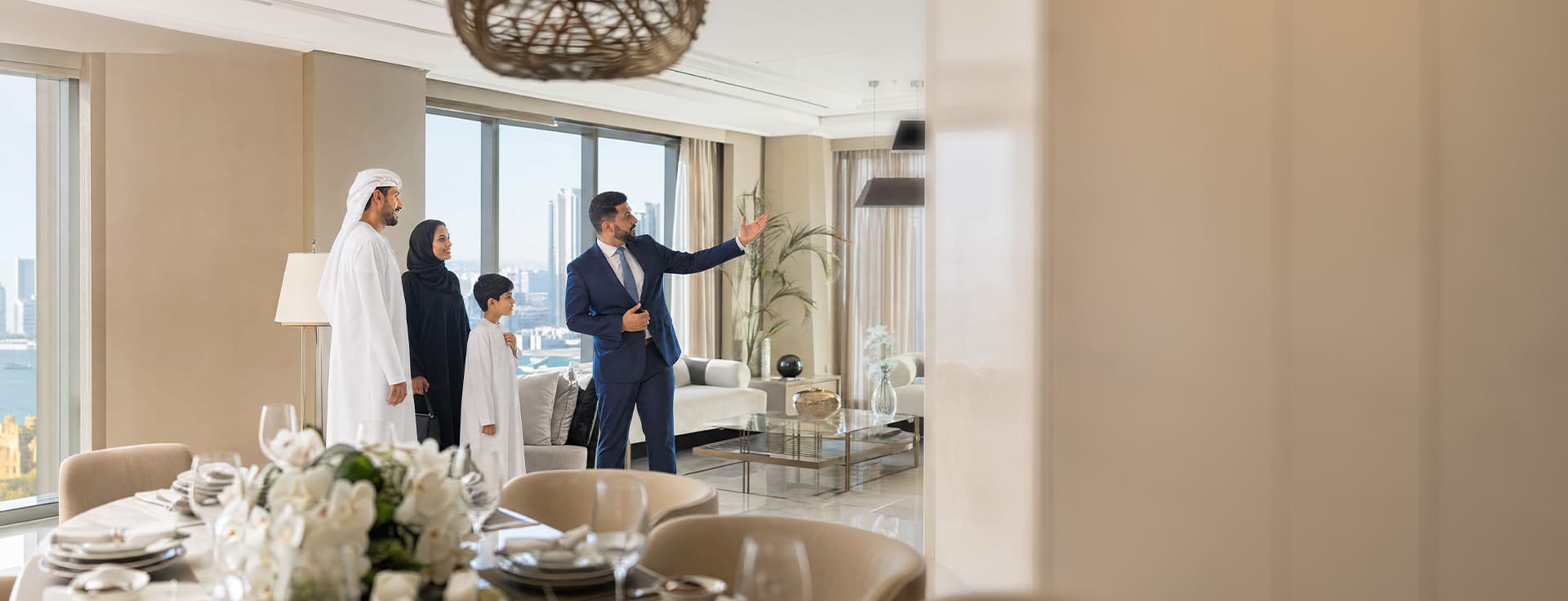 Anarock consultant showing a property in Abu Dhabi