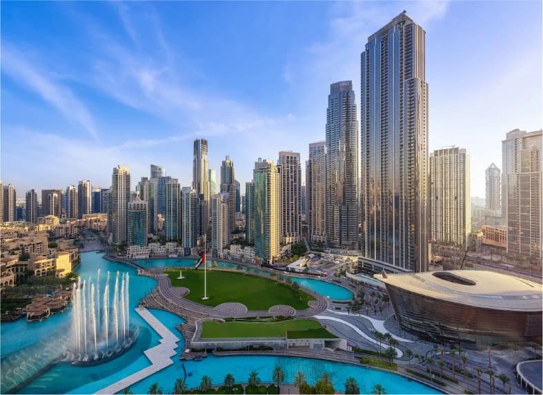 Tall residential towers in the UAE
